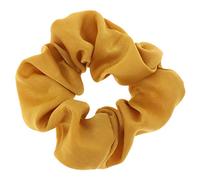 Coleteros elásticos para el pelo con tacto de seda, lazos suaves para el pelo, color amarillo