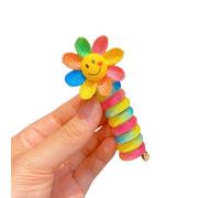 Coleteros elásticos para el pelo de color caramelo para niños y niñas, con cable de teléfono