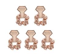 Coleteros elásticos para el pelo de dama de honor, de satén, para despedida de soltera, boda, coletero para mujer, 5 unidades