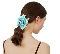 Coleteros para coleta de caballo con diseño de rosas para mujer, banda elástica