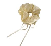 Coleteros para el pelo con cordón de encaje para mujeres y niñas, de tela de gran tamaño, cómoda para el uso diario