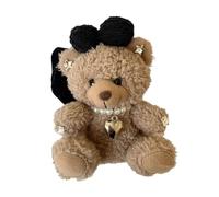 Coleteros para el pelo con diseño de oso de dibujos animados para coleta, coleteros para el pelo, de felpa a la moda, para coleta