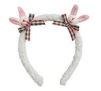 Coleteros para el pelo de felpa con dibujos animados de conejo, diadema para lavar la cara, lindo tocado de animales, accesorio para el cabello, diademas de conejo para mujer, diadema para lavar la