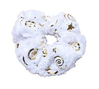 Coleteros para el pelo de piel sintética con lentejuelas, lazos grandes y elásticos fuertes para el pelo para coleta, accesorios para el cabello