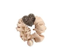 Coleteros para el Pelo Diadema con diamantes de imitación for mujer, sin cuerda for el cabello estrangulada(marrón)