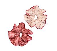 Coleteros para el pelo rojo para moño, cuerda elástica, grandes bandas para el pelo, accesorios femeninos, accesorios para el cabello para mujer