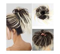 Coleteros para moño para mujer, moño de pelo desordenado, postizo despeinado para mujer, extensión de pelo, coleteros con banda de goma elástica sintética Updo cola de caballo postizo moño (color: 6
