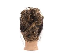 Coleteros para moño para mujer, postizos sintéticos, esponjosos, despeinados, ondulados, extensiones de moño con banda elástica, moño, cola de caballo, piezas de pelo Updo para mujeres y niñas (colo