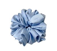 Coleteros Pelo Mujer 1 coletero extragrande de seda sintética, esponjoso, de alta elasticidad, suave y sedoso, de lujo, informal y cómodo for mujer.(Blue)