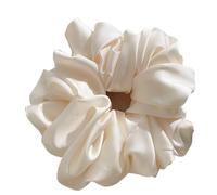 Coleteros Pelo Mujer 1 coletero extragrande de seda sintética, esponjoso, de alta elasticidad, suave y sedoso, de lujo, informal y cómodo for mujer.(Beige)