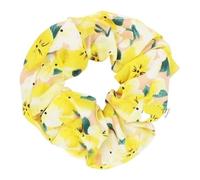 Coleteros pelo mujer 2PC Hair Scrunchies Cherry Blossom Elastic Floral Ponytail Holder For Women Accessories(Yellow)