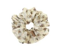 Coleteros pelo mujer 2pc Oversized Printed Chiffon High Elastic Hair Rope Sweet Fabric Scrunchies Accessories(Color4)