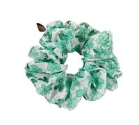 Coleteros pelo mujer 2pc Oversized Printed Chiffon High Elastic Hair Rope Sweet Fabric Scrunchies Accessories(Color5)