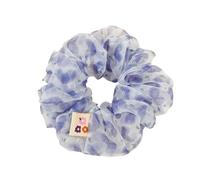 Coleteros pelo mujer 2pc Oversized Printed Chiffon High Elastic Hair Rope Sweet Fabric Scrunchies Accessories(Color1)