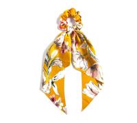 Coleteros Pelo Mujer 3 cintas elásticas for el pelo con diseño de pintura al óleo vintage for mujer, elegantes coletas for el pelo(Yellow)