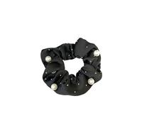 Coleteros Pelo Mujer 3 piezas de cuerda tela con perlas for el cabello, elegantes y sin dañar, coleteros altos for niña(Color 01)