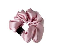 Coleteros Pelo Mujer Coleteros grandes de seda morera pura, bandas elásticas for el pelo, gomas for el pelo, coleteros de color liso for mujeres y niñas.(Rose pink)