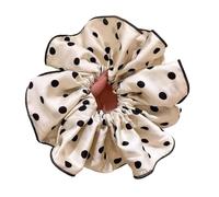 Coleteros Pelo Mujer Coleteros plisados de algodón con temperamento retro, grandes y dulces, accesorios for el cabello(Color3)