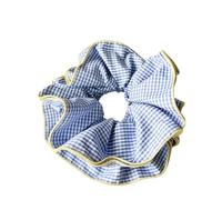 Coleteros Pelo Mujer De Tela 2pc Chiffon Pure Colorful Large Intestine Scrunchies Fabric Elastic Hair Scrunchie(Color1)