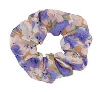 Coleteros Pelo Mujer De Tela 2PC Hair Scrunchies Cherry Blossom Elastic Floral Ponytail Holder For Women Accessories(Purple)