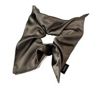 Coleteros Pelo Mujer De Tela 2pc Large Square Scrunchies Satin Silk Elastic Hair Bands Women Solid Ponytail Holder Ties Accessories(Light coffee)