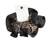 Coleteros Pelo Mujer De Tela 2pc Retro Leopard Print Hair Scrunchie Oversize Ring Ponytail Elastic Stretchy Hairband Rope For Woman Accessories(Color 3)