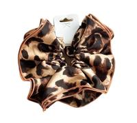 Coleteros Pelo Mujer De Tela 2pc Retro Leopard Print Hair Scrunchie Oversize Ring Ponytail Elastic Stretchy Hairband Rope For Woman Accessories(Color 2)