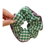 Coleteros Pelo Mujer De Tela 2pc Small Fresh Floral Hair Scrunchies Women Printing Elastic Large Intestine Fabric Headwear Simple Accessories(Green)