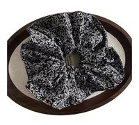 Coleteros Pelo Mujer De Tela 3pc Leopard Print Oversized Scrunchie For Women Elastic Big Hair Tie Girls Black Rubber Bands Retro Rope(Color 6)