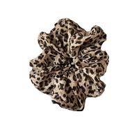 Coleteros Pelo Mujer De Tela 3pc Leopard Print Oversized Scrunchie For Women Elastic Big Hair Tie Girls Black Rubber Bands Retro Rope(Color 3)