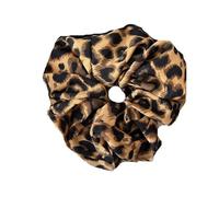 Coleteros Pelo Mujer De Tela 3pc Leopard Print Oversized Scrunchie For Women Elastic Big Hair Tie Girls Black Rubber Bands Retro Rope(Color 4)