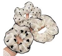 Coleteros Pelo Mujer De Tela 3Pcs/set Minimalist Sweet Fabric Hair Ties for Women Floral Polka Dot Printed Scrunchies with Elastic Accessories