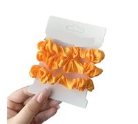 Coleteros Pelo Mujer De Tela 3pcs/set Woman Silk Hair Scrunchies Set Solid Colors Rubber Band Ponytail Holders Ties Women Accessories(Colro 15)