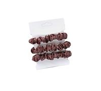 Coleteros Pelo Mujer De Tela 3pcs/set Woman Silk Hair Scrunchies Set Solid Colors Rubber Band Ponytail Holders Ties Women Accessories(Color 8)