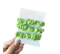 Coleteros Pelo Mujer De Tela 3pcs/set Woman Silk Hair Scrunchies Set Solid Colors Rubber Band Ponytail Holders Ties Women Accessories(Color 23)