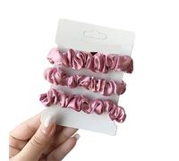 Coleteros Pelo Mujer De Tela 3pcs/set Woman Silk Hair Scrunchies Set Solid Colors Rubber Band Ponytail Holders Ties Women Accessories(Color 18)