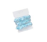 Coleteros Pelo Mujer De Tela 3pcs/set Woman Silk Hair Scrunchies Set Solid Colors Rubber Band Ponytail Holders Ties Women Accessories(Color 10)