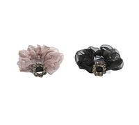 Coleteros Pelo para Cola de Caballo, 2 Coleteros De Seda, Lazos Elásticos Para El Cabello Para Niña, Accesorios Para El Cabello Rizado Para Mujer Gomas de Pelo Mujer