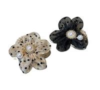 Coleteros Pelo para Cola de Caballo, 2 Piezas Polka Dot Head Rope Hair Ring Cola De Caballo Peinado Fijo Chica Accesorios Para El Cabello Gomas de Pelo Mujer