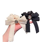 Coleteros Pelo para Cola de Caballo, 2 Uds. De Coleteros Con Lazo De Diamantes De Imitación, Accesorios Para El Cabello Para Niñas Gomas de Pelo Mujer