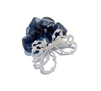 Coleteros Pelo para Cola de Caballo, 2 Uds. De Lazos Para El Pelo De Perlas, Bandas Elásticas, Lazos Para El Pelo, Diademas Elásticas Con Lazo, Diademas Gomas de Pelo Mujer