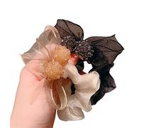 Coleteros Pelo para Cola de Caballo, 2 Uds Deslumbrantes Lazos Para El Cabello Con Lazo, Cintas Para El Pelo Con Lazo, Soporte Para Cola De Caballo Para Niñas Gomas de Pelo Mujer