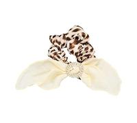 Coleteros Pelo para Cola de Caballo, Anillo Para El Pelo Con Lazo Con Estampado De Leopardo, Banda De Goma Pequeña, Tocado Para El Pelo Con Bobina De Cuerda Para La Cabeza Gomas de Pelo Mujer