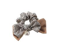 Coleteros Pelo para Cola de Caballo, Diadema Con Lazo Retro Francés, 3 Uds., Accesorios Para El Cabello Con Cola De Caballo, Anillo Bohemio Con Perlas Para El Cabello Gomas de Pelo Mujer