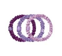 Coleteros Slip Skinny: Antiarrugas y antirotura. SlipsilkDesign protege el cabello delicado. Exclusivo de Amazon. Incluye 3 coleteros de seda pur