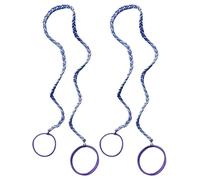 Coleteros tejidos coloridos para el pelo, coleta, postizo para mujer