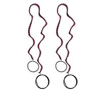 Coleteros tejidos coloridos para el pelo, coleta, postizo para mujer