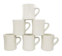 Coletti Taza de café del Restaurante del Vintage COL104 | Juego de 6 Tazas de café, 10 oz