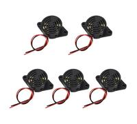 Colexy 3-24 V zumbador electrónico, 5 unidades Piezo Buzzer, Piezo Summer >95 Decibelios, Tono Permanente Electrónico Timbre Sonido Intermitente para Computadoras Impresoras Alarmas Electrónica