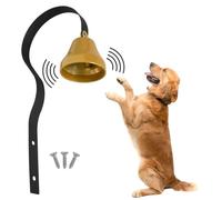 Colexy Campana de Adiestramiento Canino, Antiguo Montaje en Pared Metal Timbre, Campanas de Entrenamiento para Mascotas Timbre de Puerta Shopkeepers Bell, Decoración del Hogar (Negro)